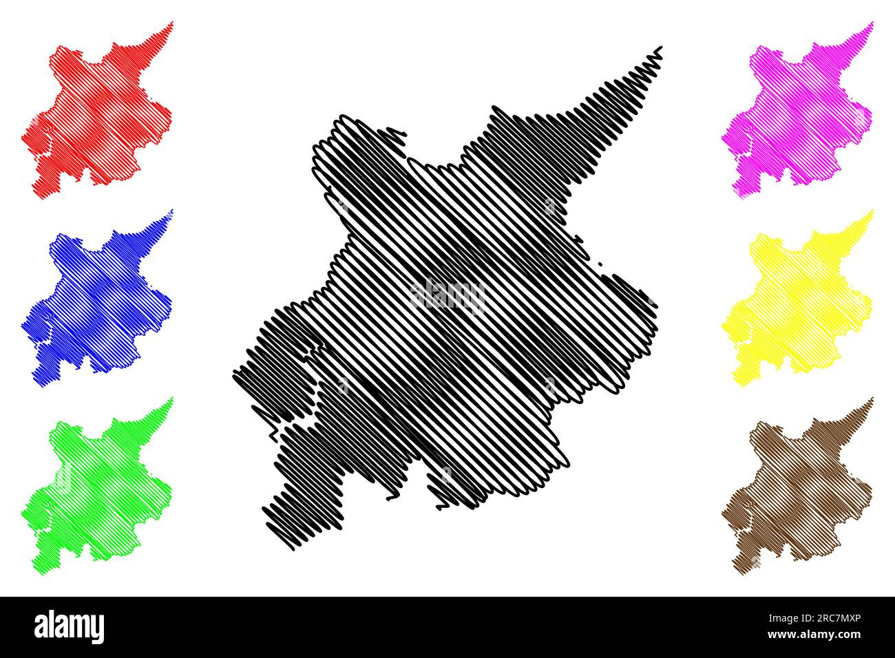 Lancaster nicht-Metropolregion, Borough, Stadt (Vereinigtes Königreich Großbritannien und Nordirland, zeremonieller Landkreis Lancashire oder Lancs, Engl Stock Vektor