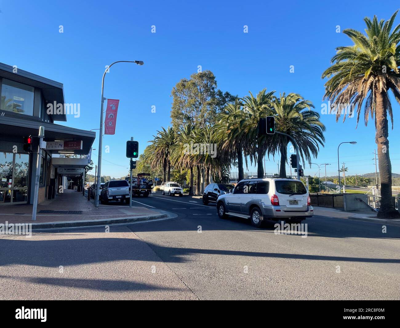 Wyong, Australien. 13. Juli 2023. Fußball, Weltmeisterschaft, Frauen, erster Trainingstag der deutschen Nationalmannschaft: Downtown Wyong. Das erste Gruppenspiel der deutschen Mannschaft ist für den 24. Juli in Melbourne gegen Marokko geplant. Kredit: Michelle Ostwald/dpa/Alamy Live News Stockfoto