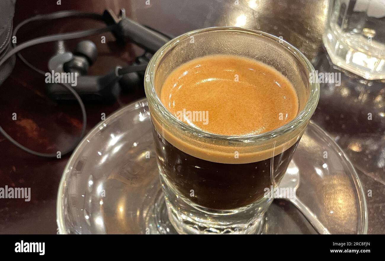 Eine Tasse Vietnam-Espresso. Cà Phê Vietnam Stockfoto