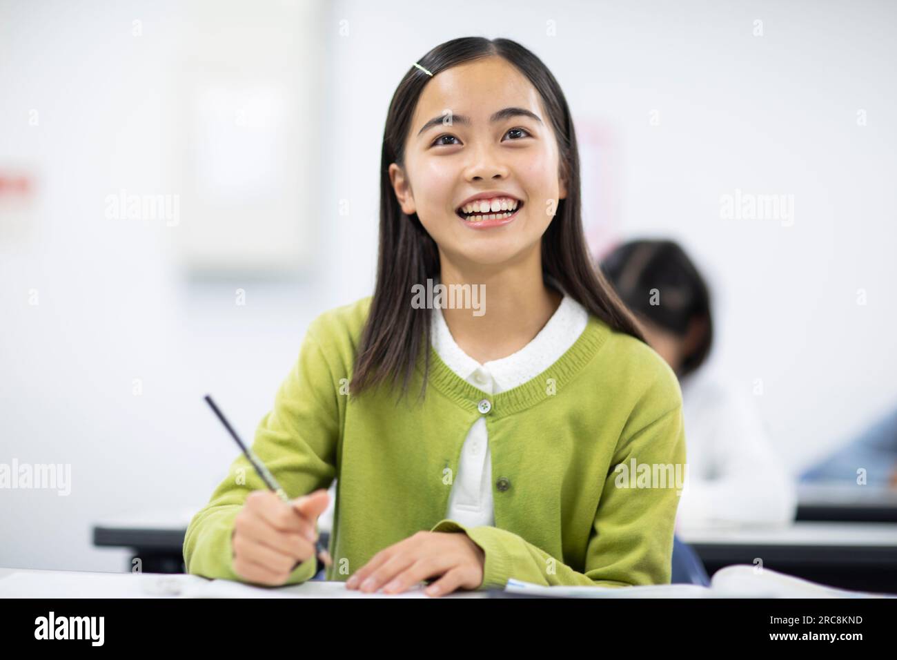 Mädchen lernen Stockfoto