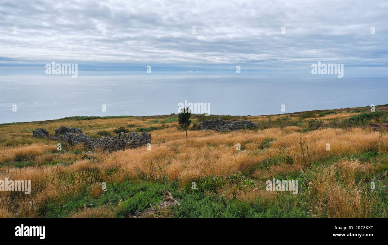 Badbea Highland Clearances Dorfsruinen Stockfoto