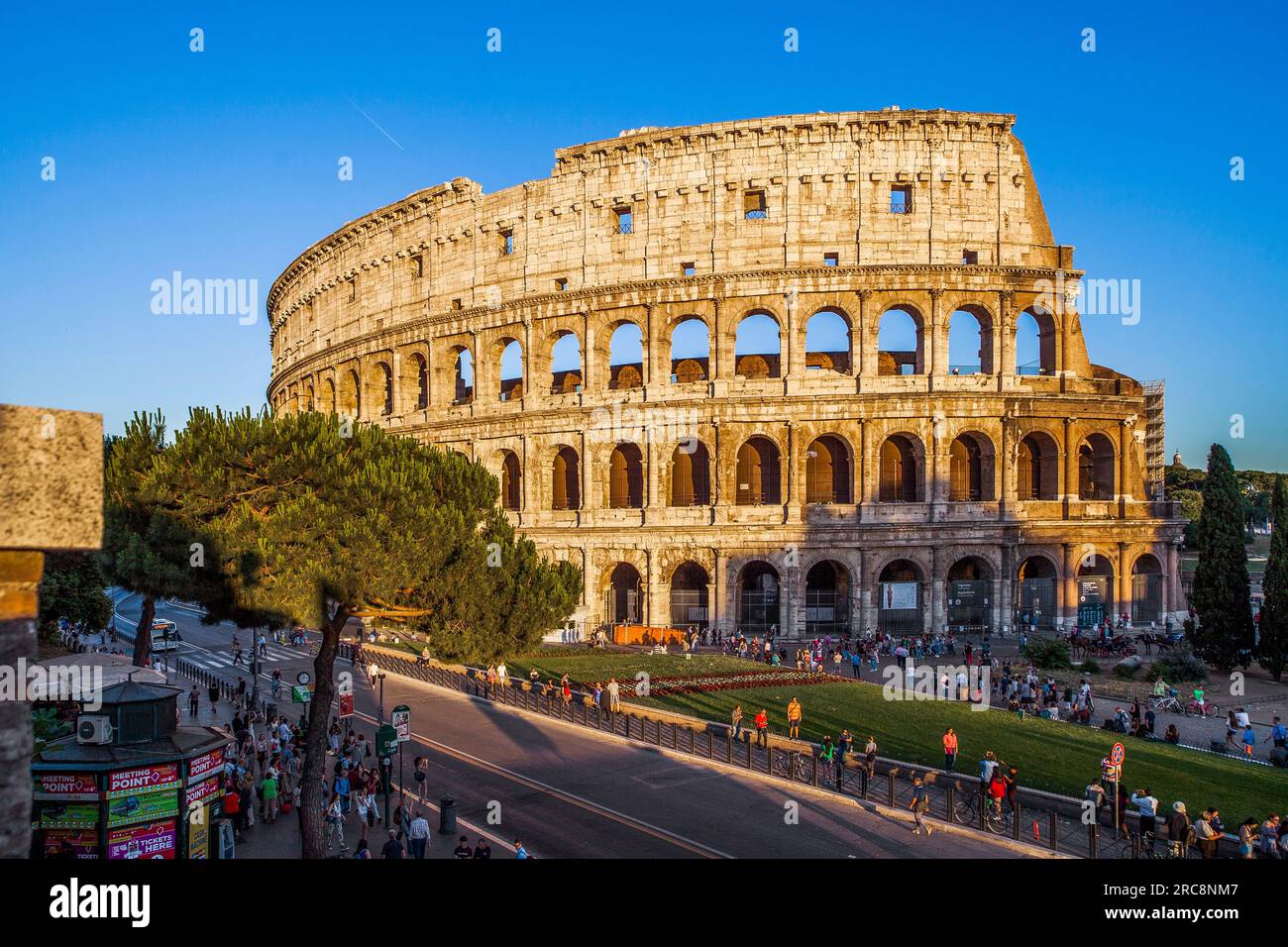 Kolosseum, Roma, Latium, Italien, SPQR, Stockfoto