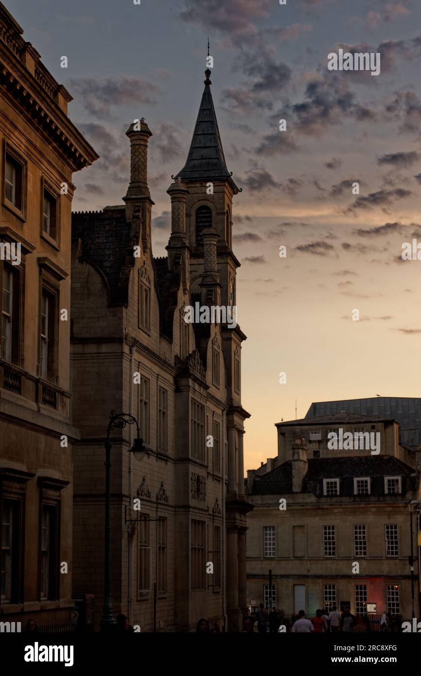 Makrele Sonnenuntergang über Bath Stockfoto