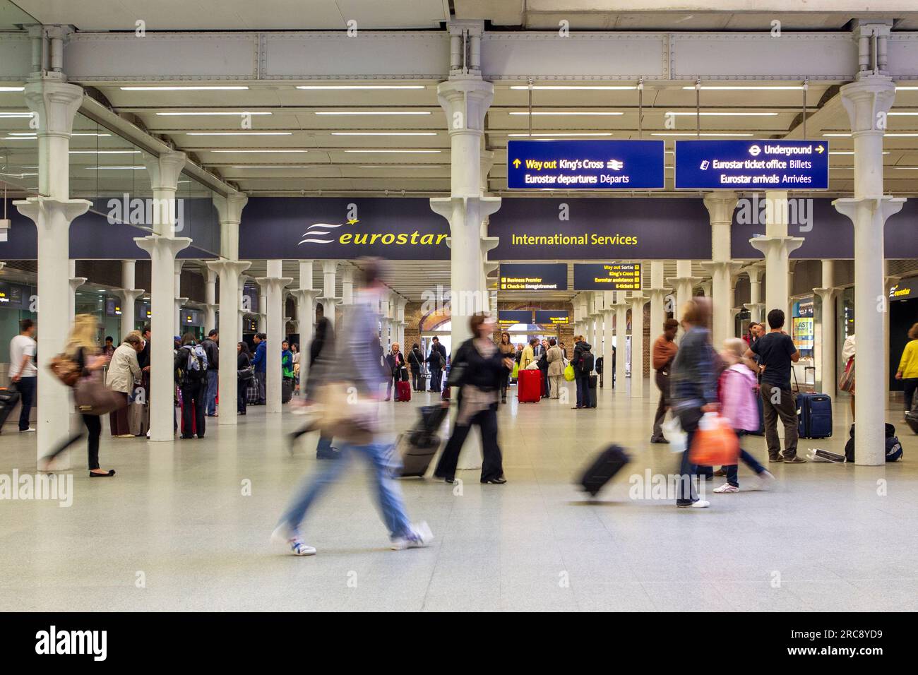 eurostar Terminal london Stockfoto