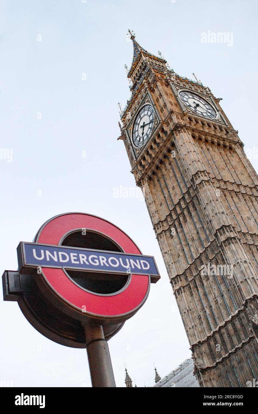 Tower of London U-Bahn Stockfoto