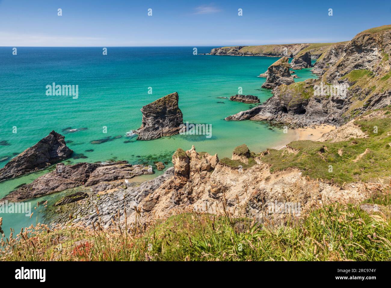 Geografie/Reisen, Großbritannien, Cornwall, Padstow, Coast Bedruthan Stepptanz in Padstow, Cornwall, ADDITIONAL-RIGHTS-CLEARANCE-INFO-NOT-AVAILABLE Stockfoto