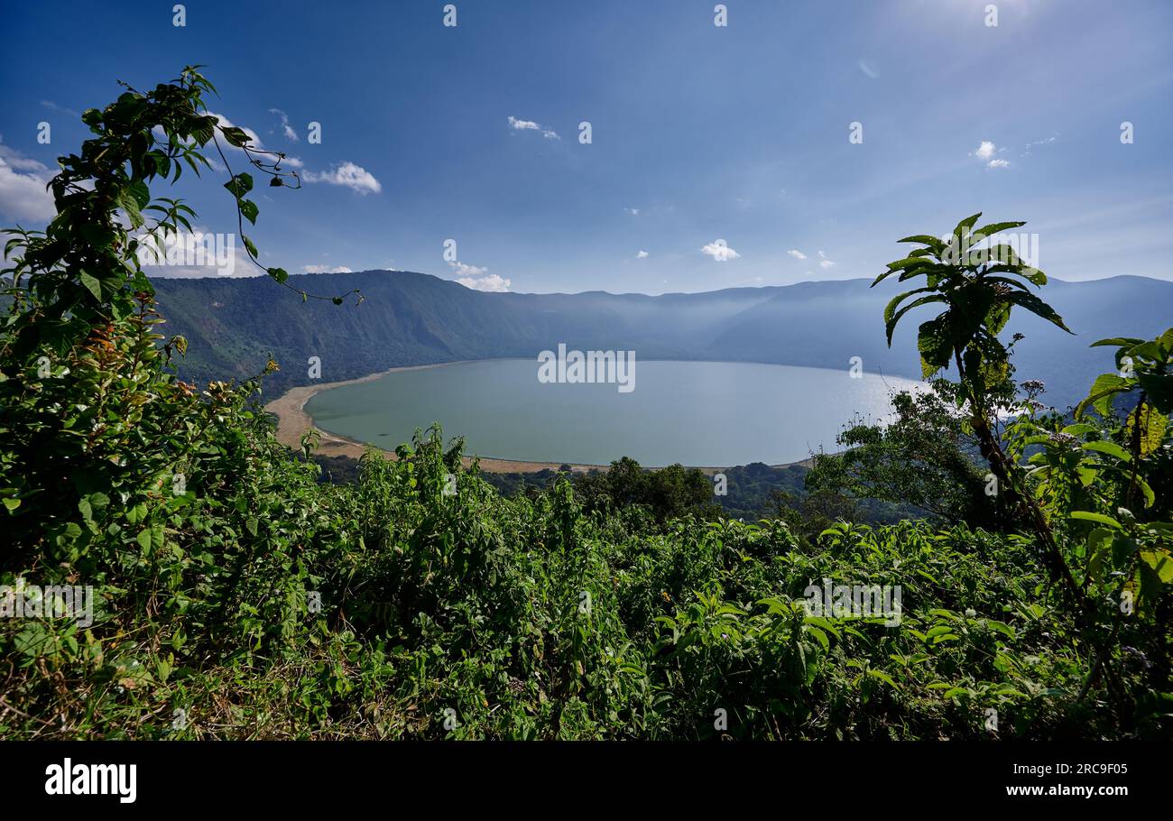 Lake Empakaai, Ngorongoro Conservation Area, Tansania, Afrika Lake Empakaai, Ngorongoro Conservation Area, Tansania, Afrika Stockfoto