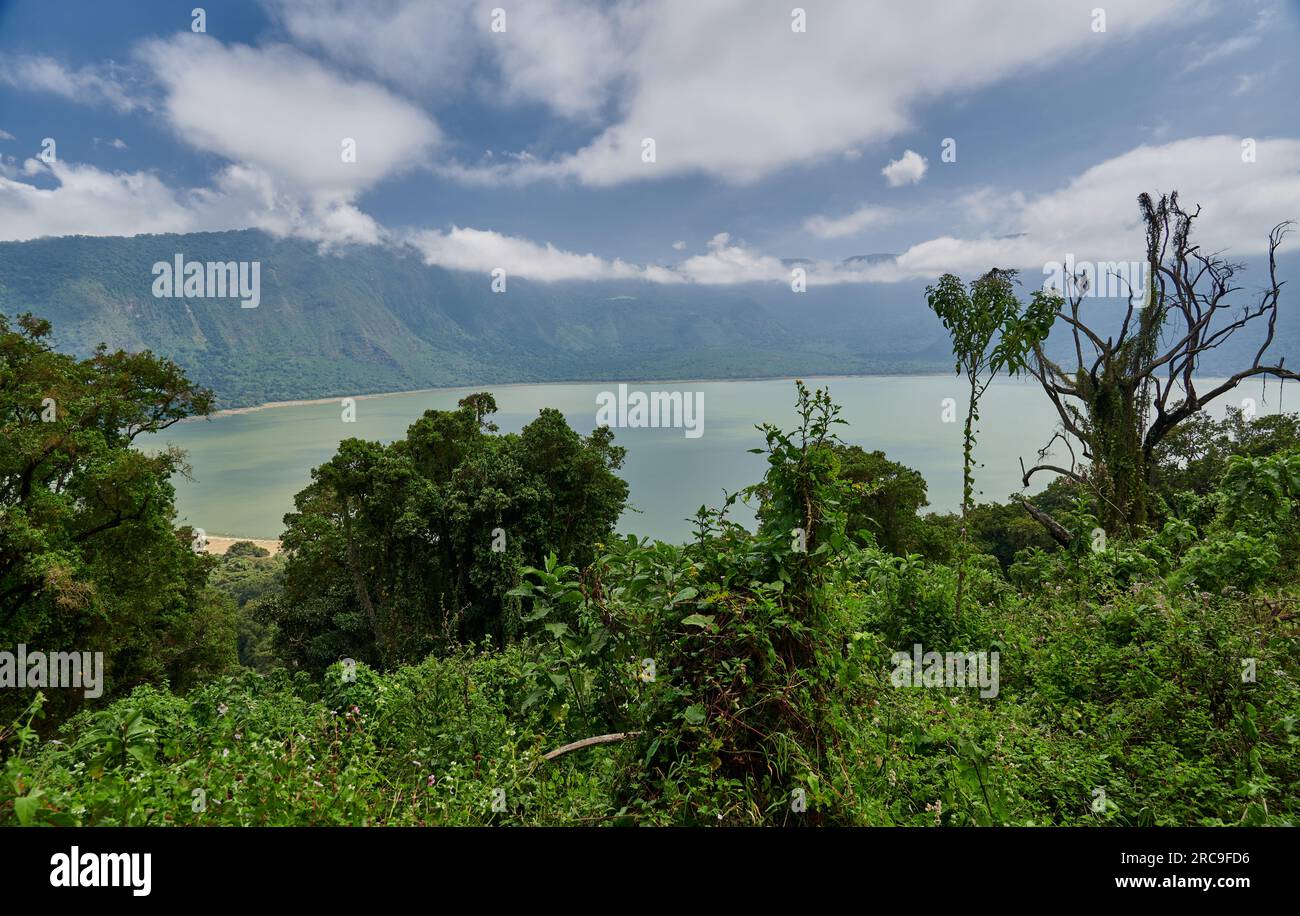 Lake Empakaai, Ngorongoro Conservation Area, Tansania, Afrika Lake Empakaai, Ngorongoro Conservation Area, Tansania, Afrika Stockfoto
