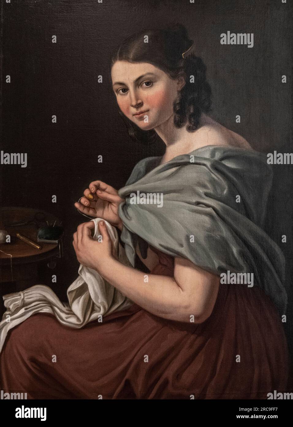 Matevz Langus: "Die Frau des Künstlers" Stockfoto