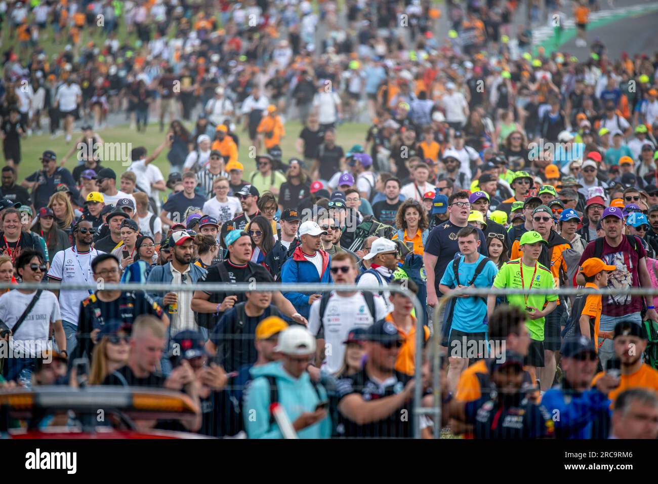 Silverstone, Großbritianer. 10. Juli 2023. SILVERSTONE CIRCUIT, VEREINIGTES KÖNIGREICH - JULI 09: Der britische Grand Prix auf dem Silverstone Circuit am Sonntag, den 09. Juli 2023 in Silverstone, Vereinigtes Königreich. (Foto: Michael Potts/BSR Agency) Kredit: BSR Agency/Alamy Live News Stockfoto