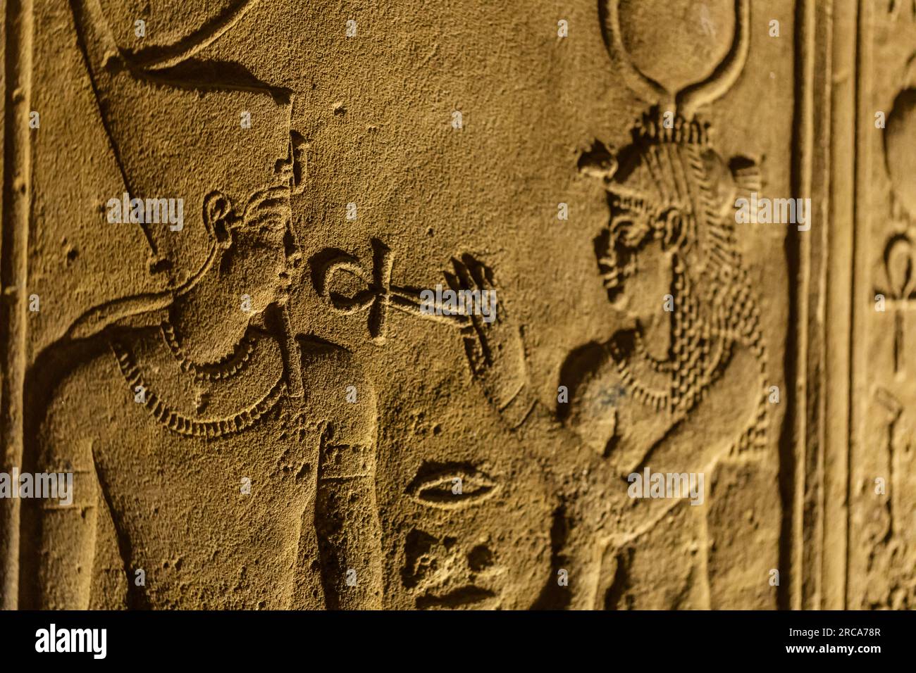Ägyptische Hieroglyphen 3 Stockfoto