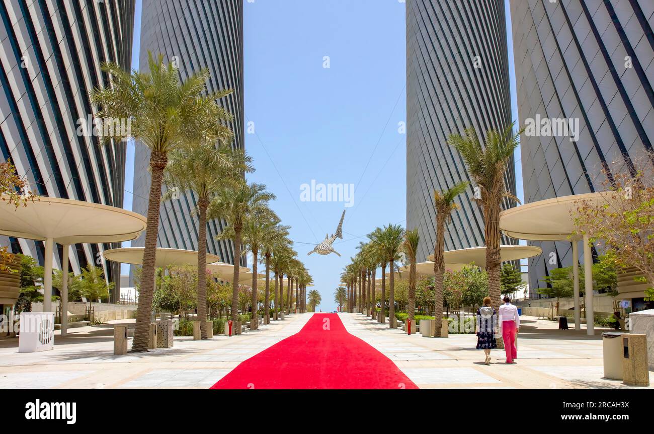 Lusail Arquitecture Doha, Katar Stockfoto