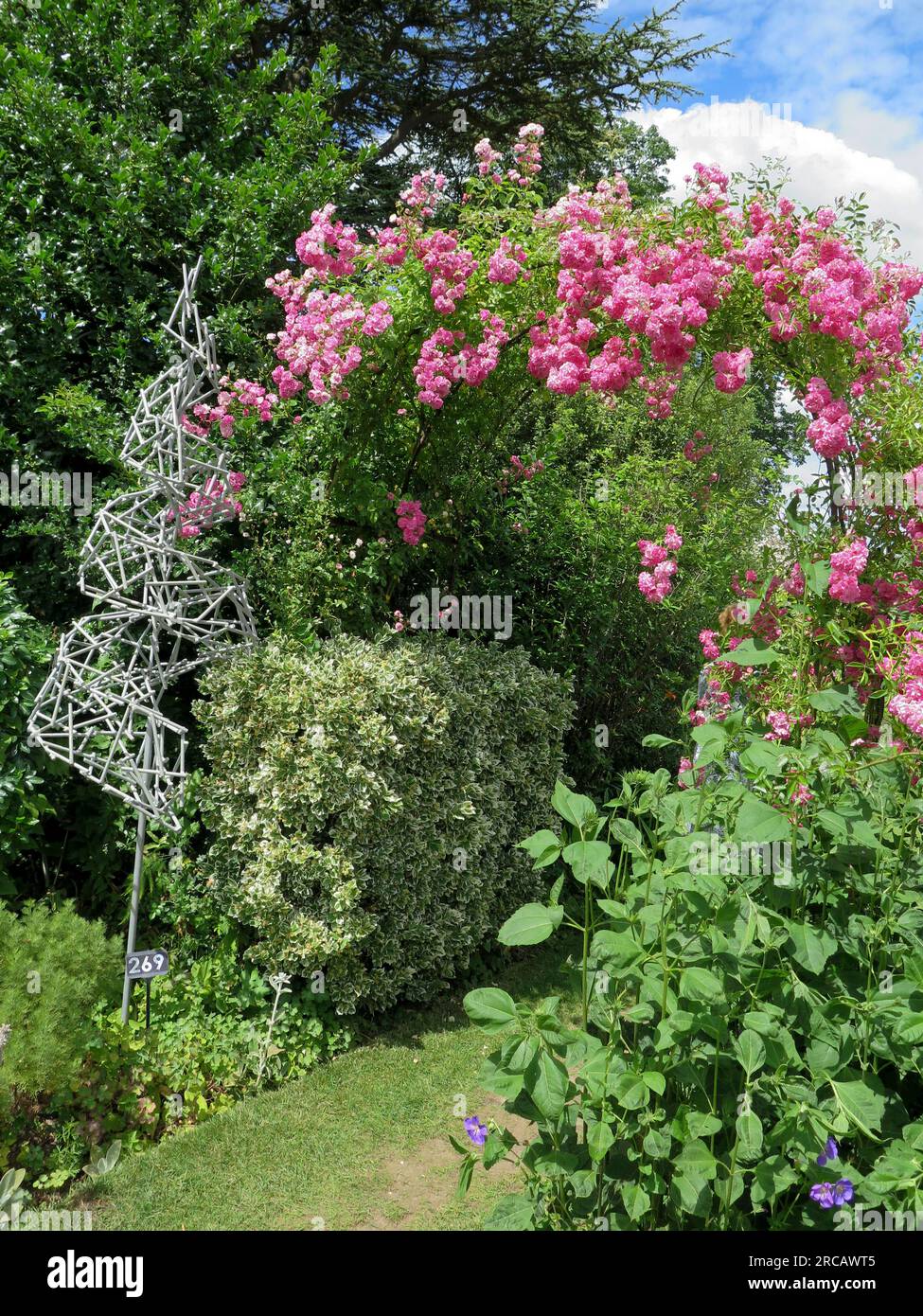 Helmingham Hall Gardens Stockfoto