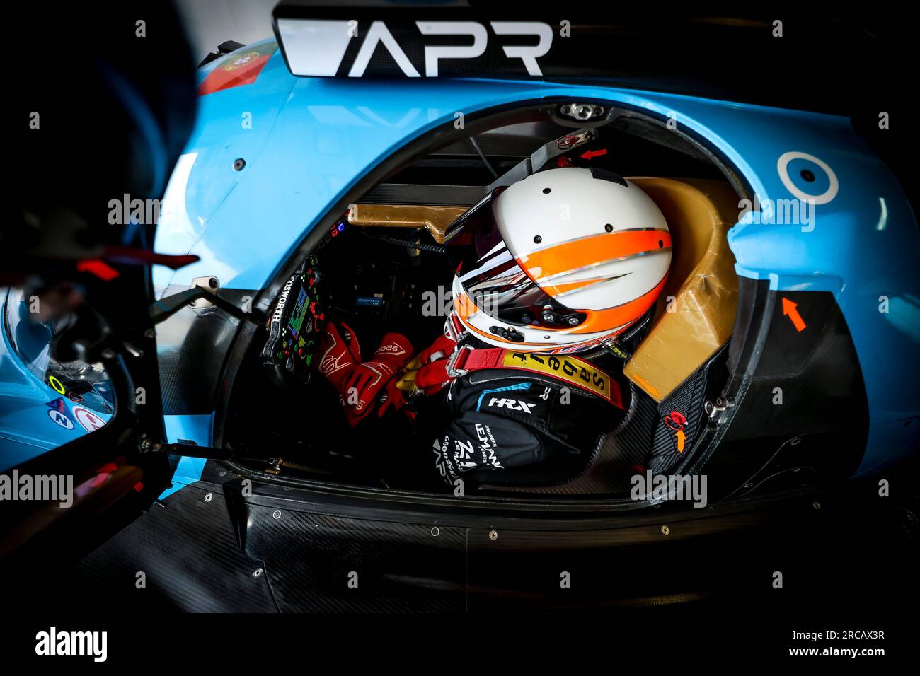 Le Castellet, Frankreich. 13. Juli 2023. LYNN Alexander (gar), Algarve Pro Racing, Oreca Gibson 07 - Gibson, Porträt während der 4 Stunden von Le Castellet 2023, 2. Runde der europäischen Le Mans Series 2023 auf der Rennstrecke Paul Ricard vom 14. Bis 16. Juli 2023 in Le Castellet, Frankreich - Foto Paulo Maria/DPPI Gutschrift: DPPI Media/Alamy Live News Stockfoto