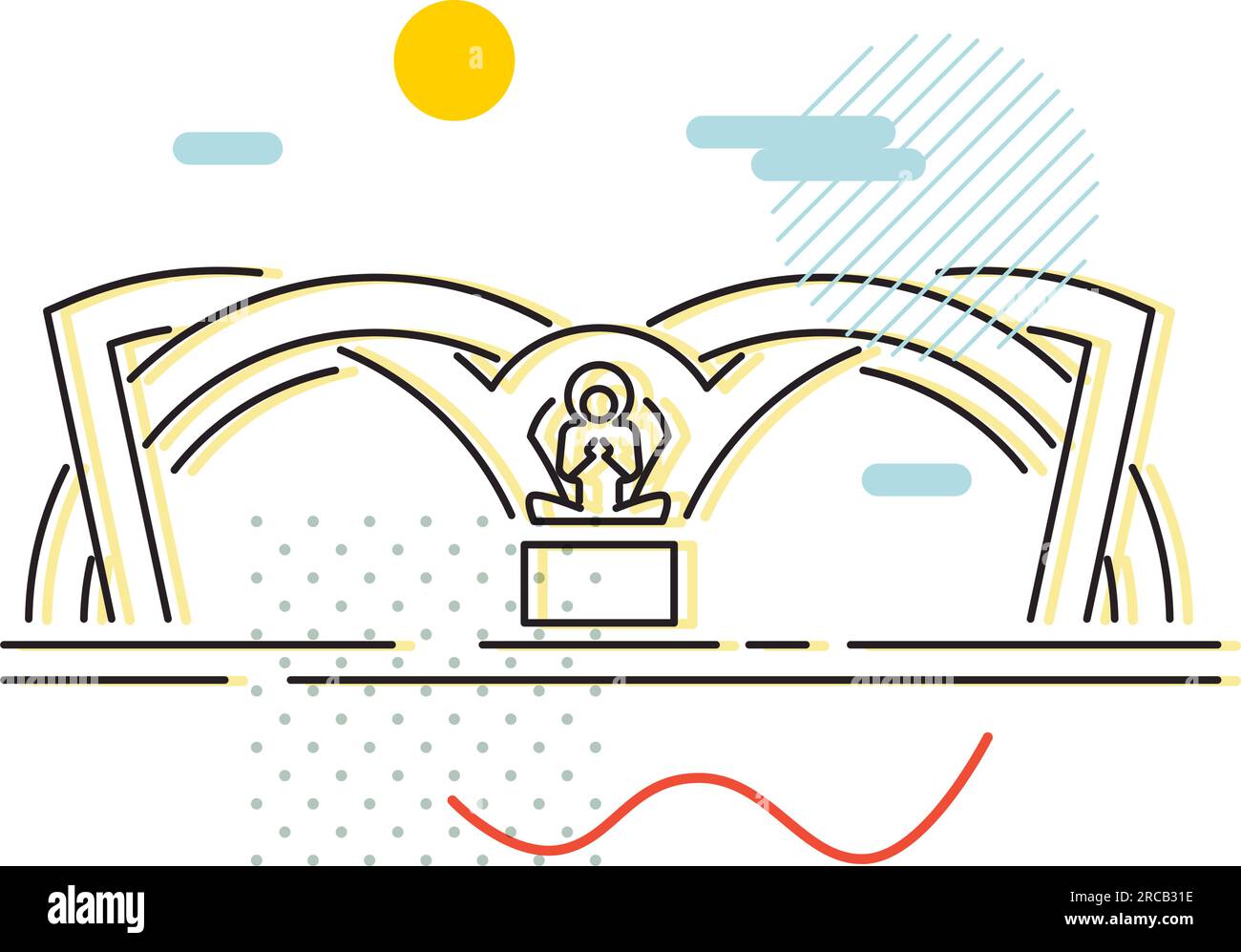 Willkommen bei Noida Gate - Delhi NCR - Aktiensymbol als EPS 10-Datei Stock Vektor
