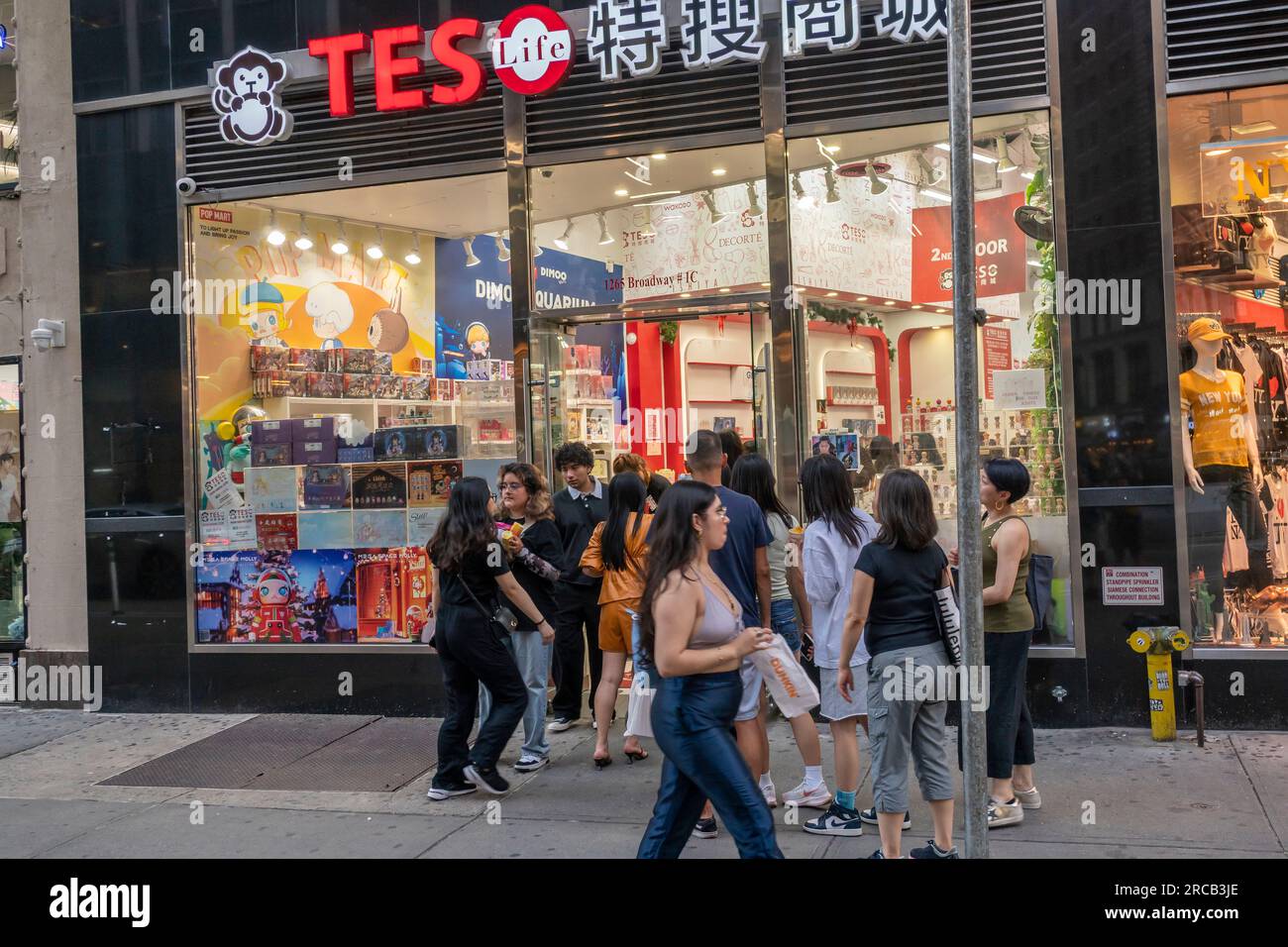 Teso Life Store in Koreatown in New York am Mittwoch, den 5. Juli 2023. (© Richard B. Levine) Stockfoto