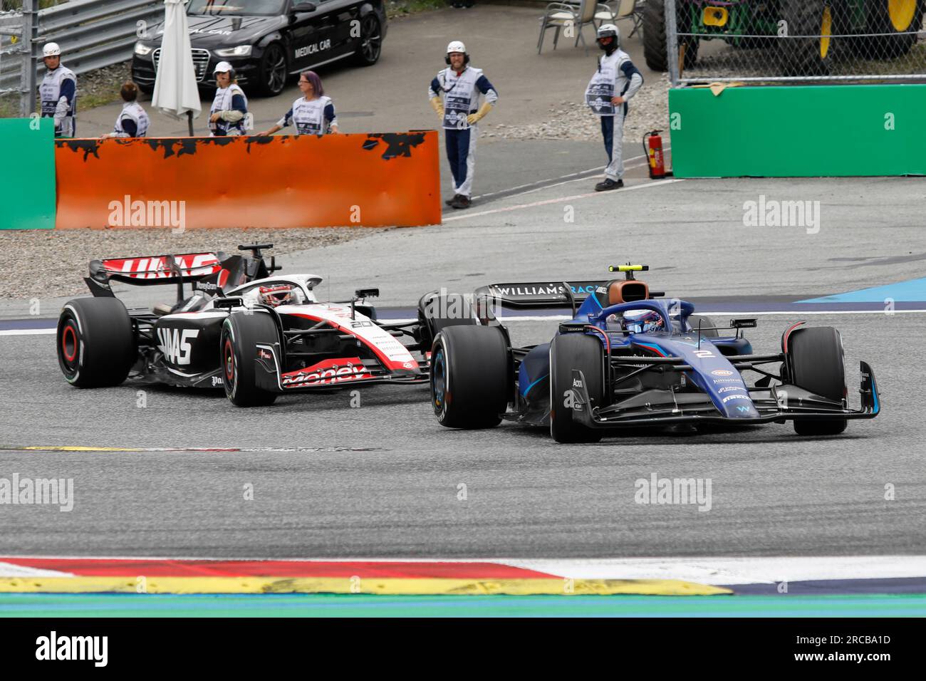 Spielberg, Österreich. Juli 2. 2023. Formel 1: Rolex-Grand-Prix auf dem Red Bull Ring, Österreich. Abbildung: #2 Logan Sargeant (USA) von Williams Racing in Williams FW45 während des Rennens © Piotr Zajac/Alamy Live News Stockfoto