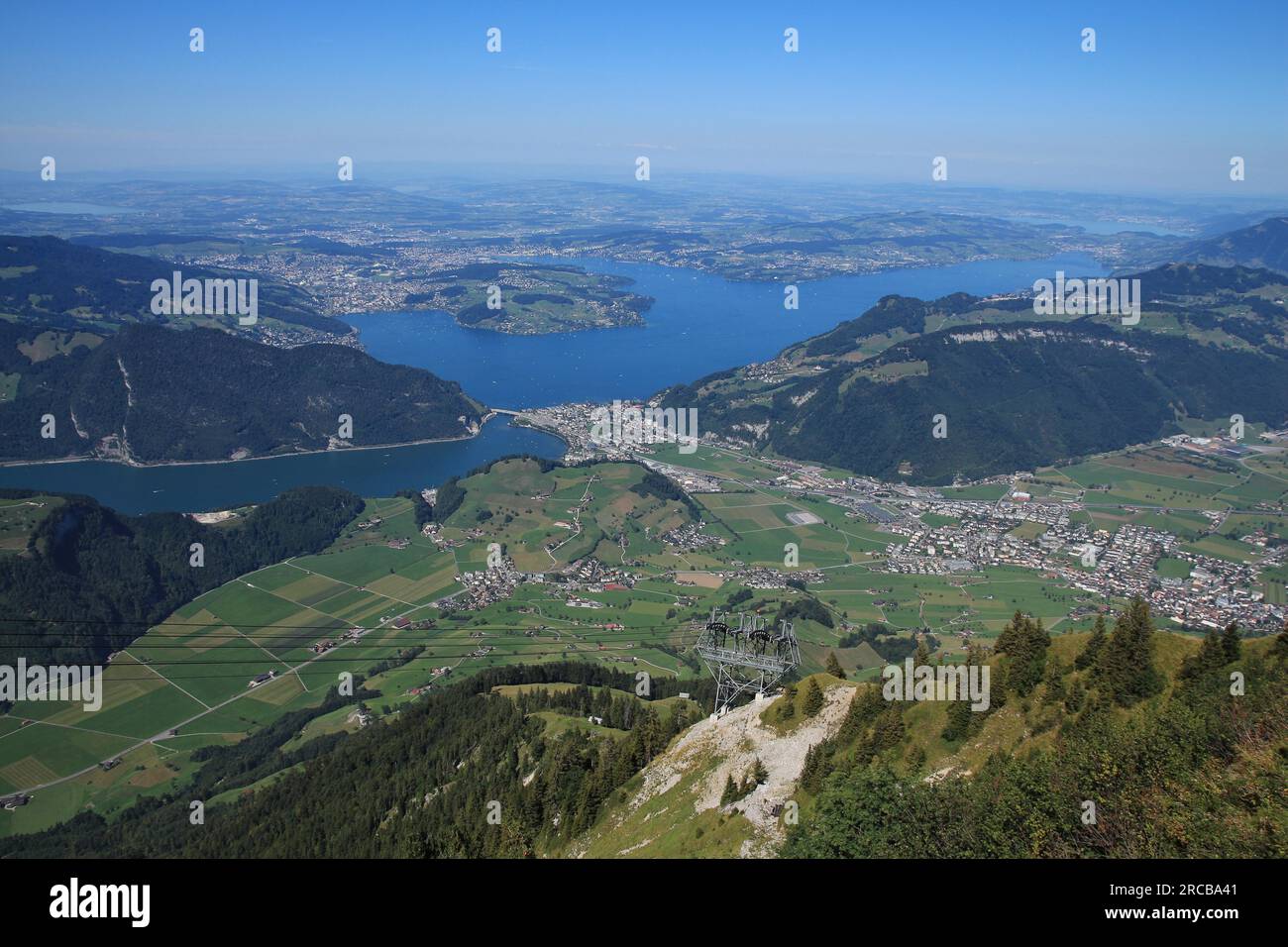 Blick aus dem Stanserhorn Stockfoto