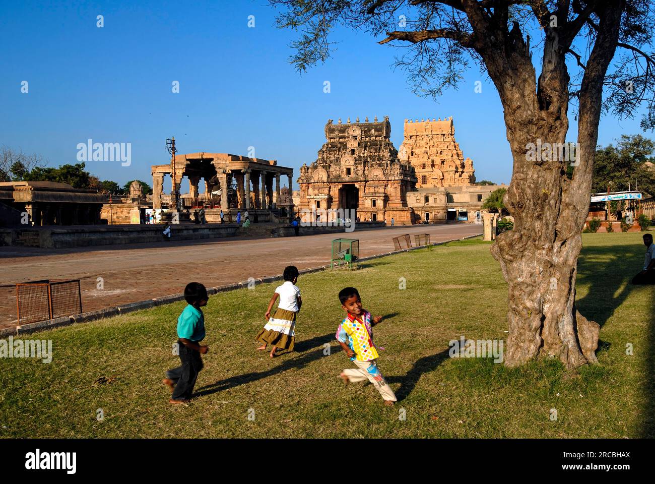 Brihadisvara Brihadeeswara großer Tempel (10. Jahrhundert) Thanjavur Tanjore, Tamil Nadu, Südindien, Indien, Asien. UNESCO-Weltkulturerbe Stockfoto