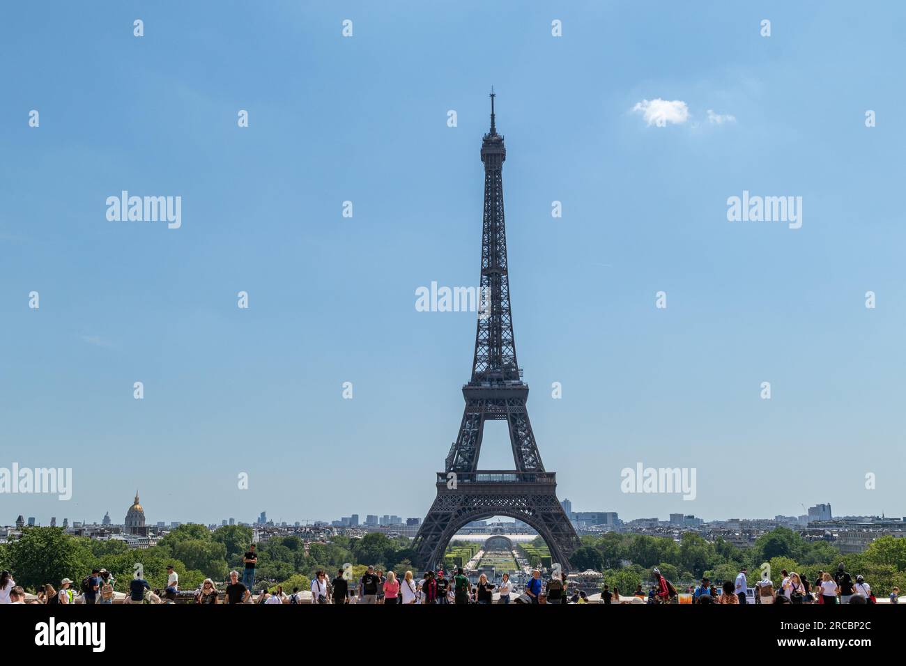 Einzigartiges Foto des Eiffelturms in Paris Stockfoto