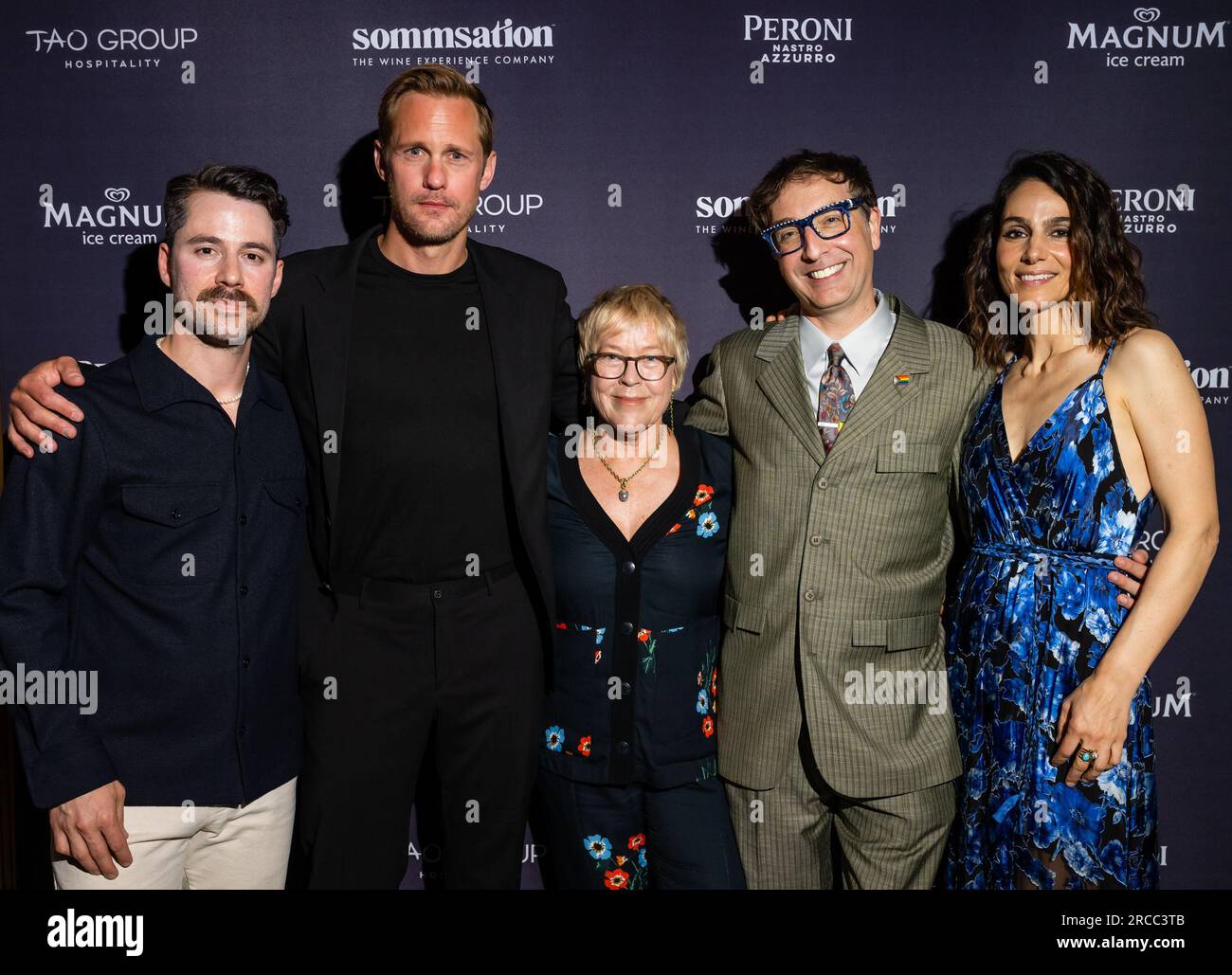 Sommsation & Tao Group Hospitality veranstaltet den Vorempfang für „Eric Larue“ im Tribeca Cinema Center in Bar Feroce mit Karl Hartman, Alexander Skarsgard, Sarah Green, Brett Neveu, Annie Parisse, wo: New York, New York, USA, wenn: 11. Juni 2023 Guthaben: Lu Chau/WENN Stockfoto