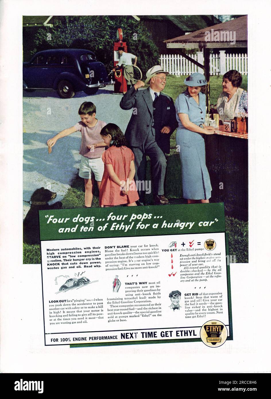 Vintage Time Magazine, 24. August 1936 Ausgabe Werbung, USA Stockfoto