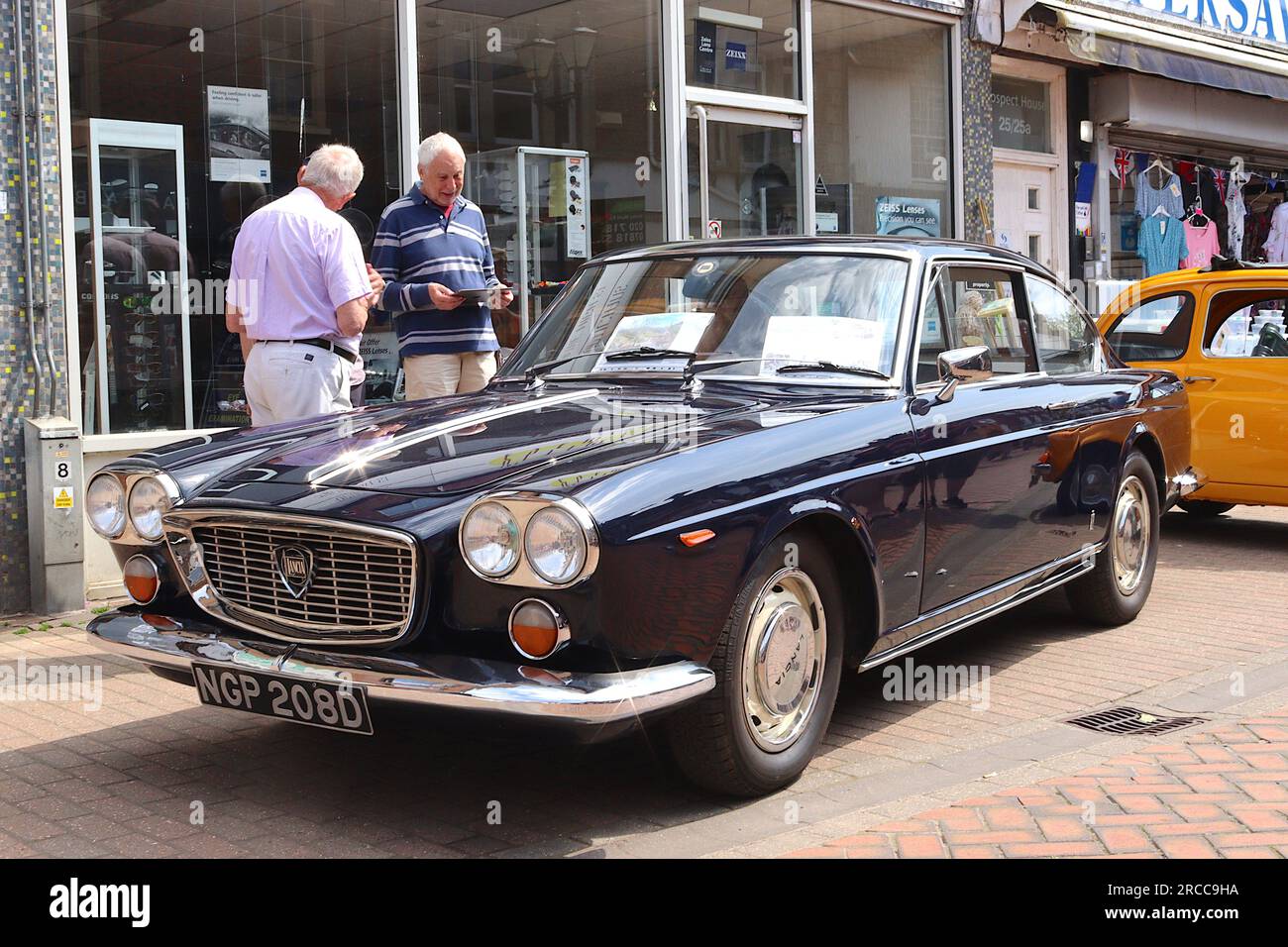 1966 Lancia Flavia 1,8. Coupé der Serie 1 mit Karosserie, entworfen vom italienischen Stylinghaus Pininfina. Ein ungewöhnliches Merkmal war die flache Vierer-Boxer-Lok. Stockfoto