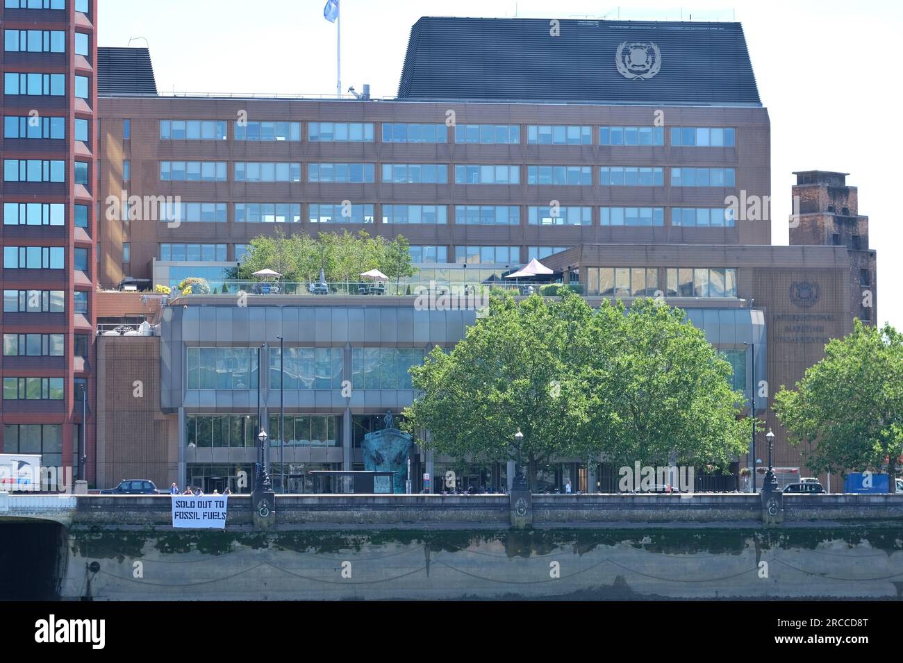 London, Großbritannien. Sitz der Internationalen Seeschifffahrtsorganisation (IMO) der Vereinten Nationen in Vauxhall. Stockfoto