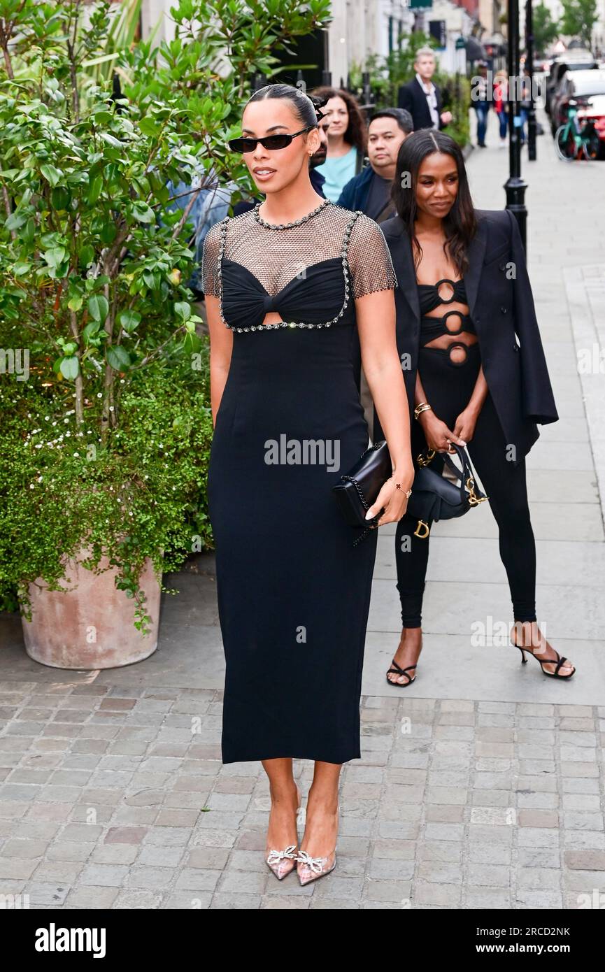 LONDON, ENGLAND - 13. JULI: Rochelle Humes nimmt am 13. Juli 2023 in London an der British Vogue x Selbstportrait Summer Party im Chiltern Firehouse Teil. Kredit: Siehe Li/Picture Capital/Alamy Live News Stockfoto