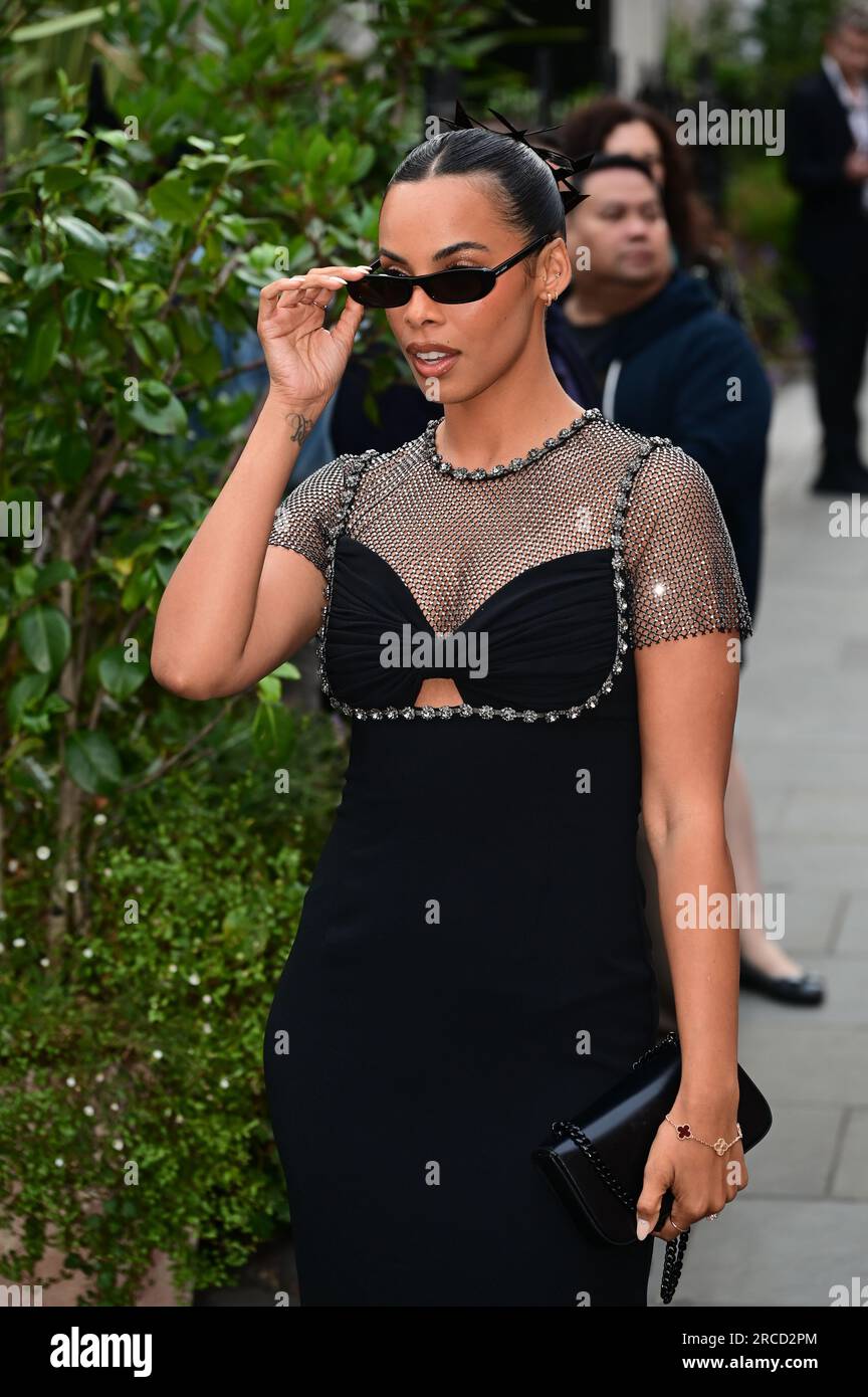 LONDON, ENGLAND - 13. JULI: Rochelle Humes nimmt am 13. Juli 2023 in London an der British Vogue x Selbstportrait Summer Party im Chiltern Firehouse Teil. Kredit: Siehe Li/Picture Capital/Alamy Live News Stockfoto