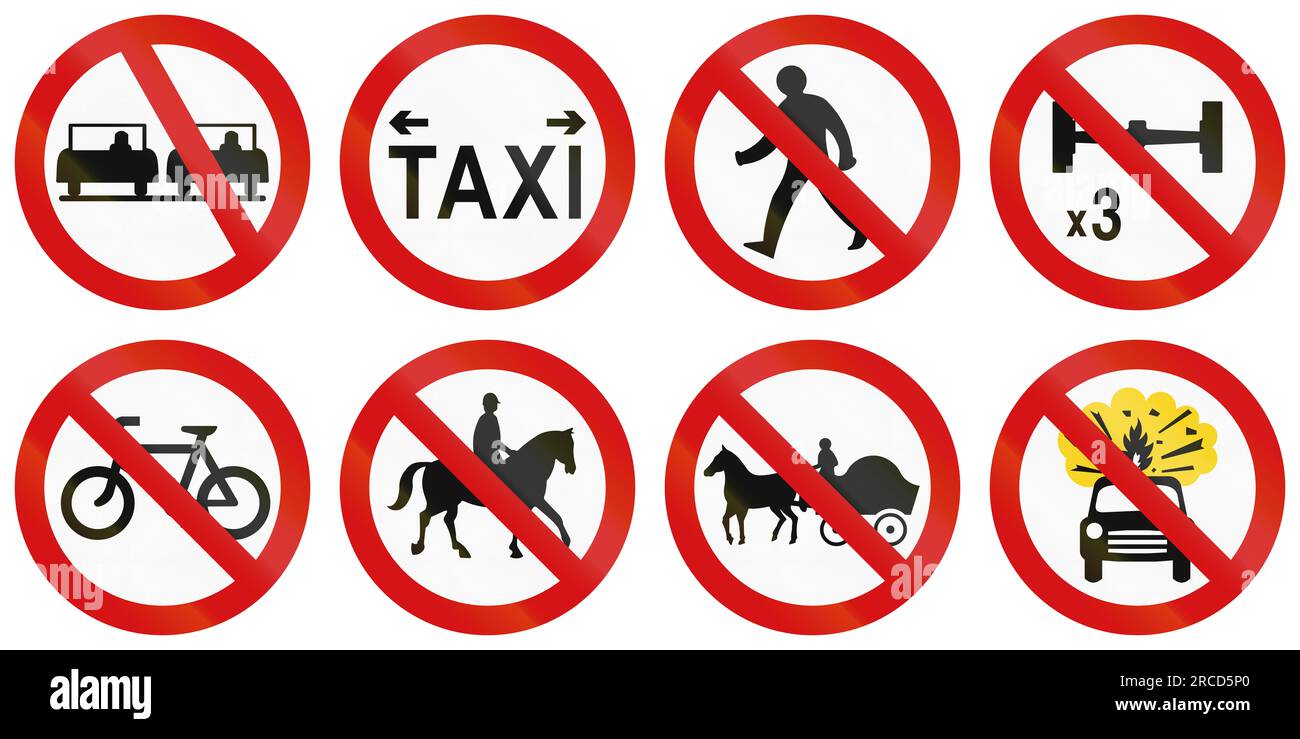 Überholverbot in Irland. Stockfoto