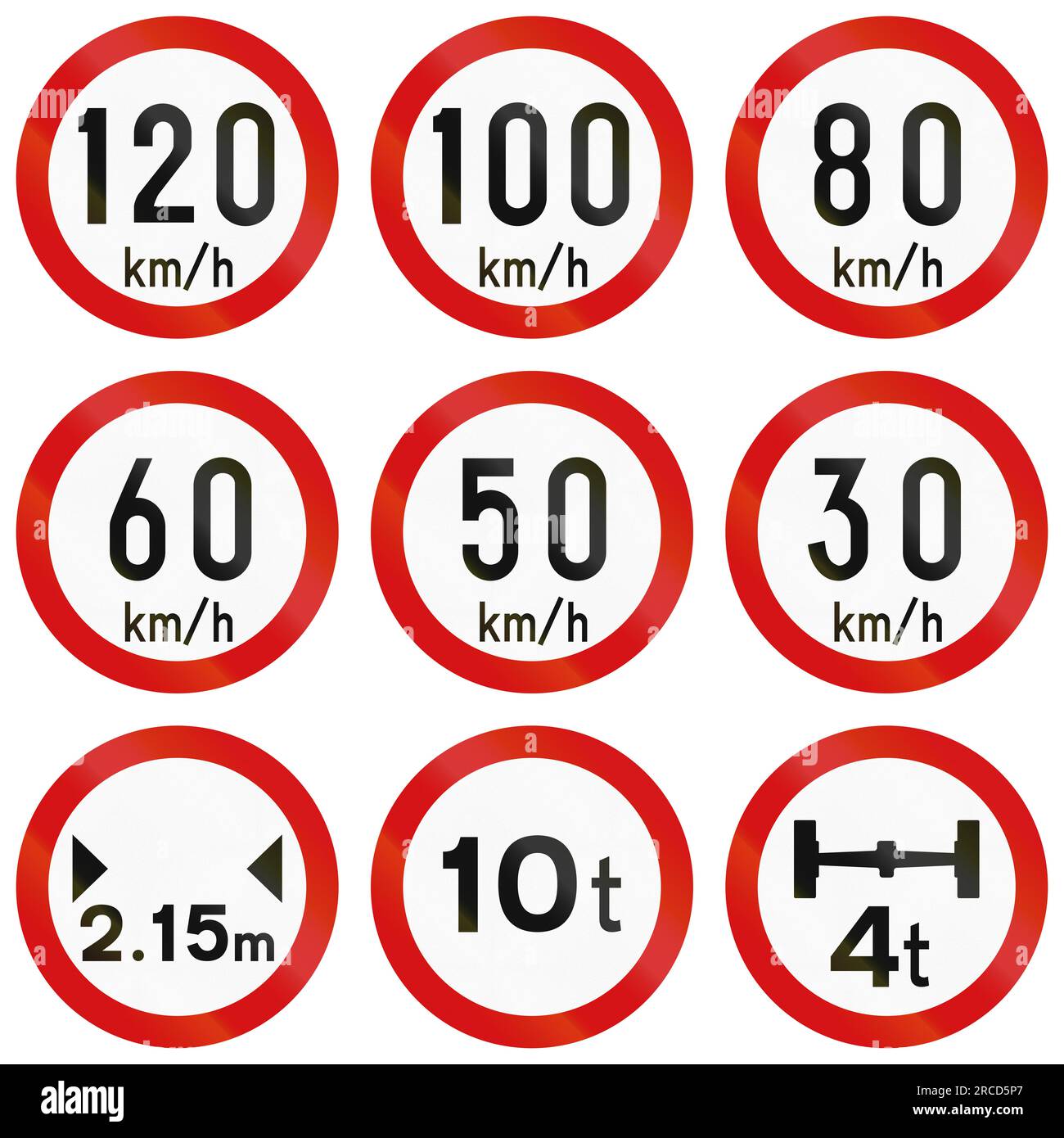 Geschwindigkeitsbegrenzung 120 Km/H In Irland. Stockfoto