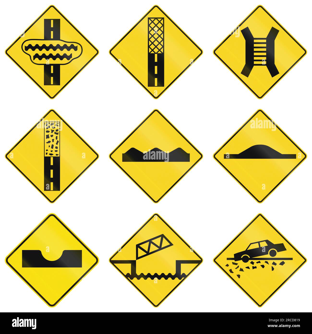 Water on Road in Kanada. Stockfoto