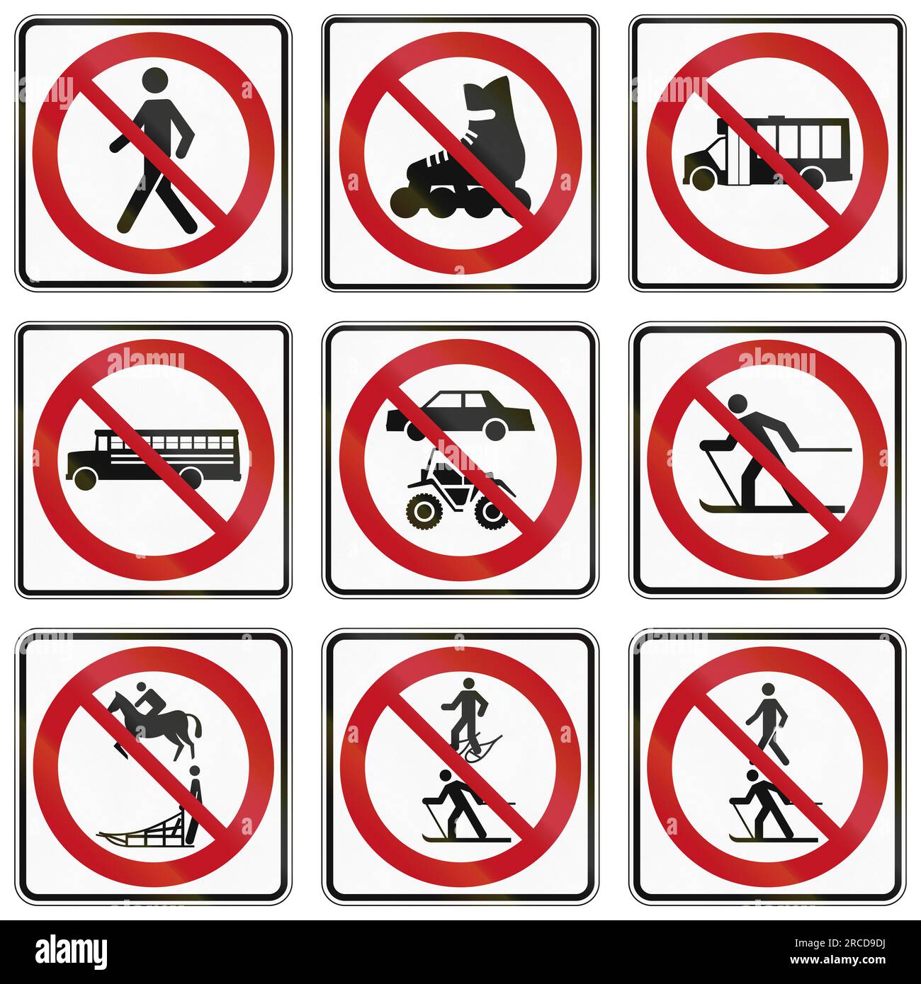 Keine Fußgänger in Kanada. Stockfoto
