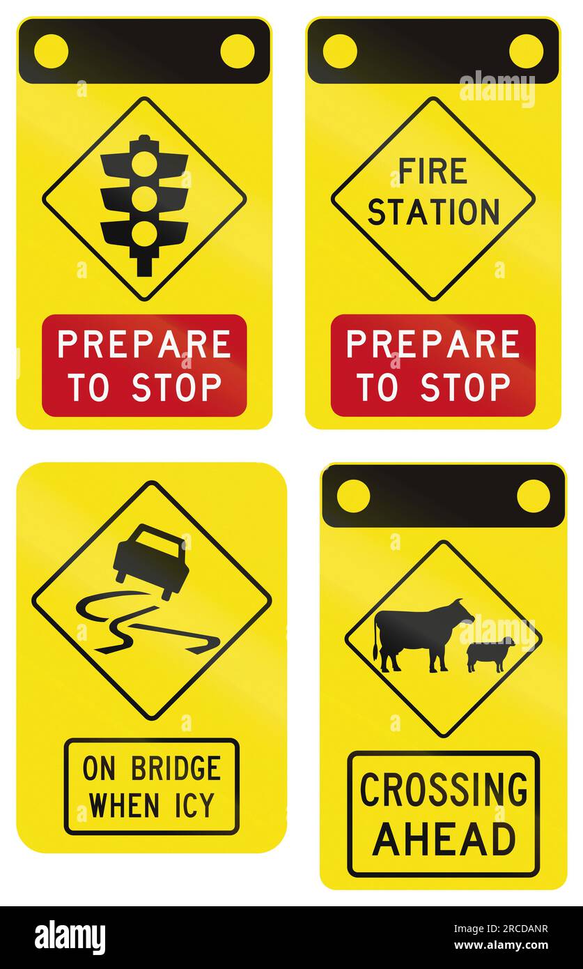 Machen Sie sich bereit, in Australien anzuhalten. Stockfoto