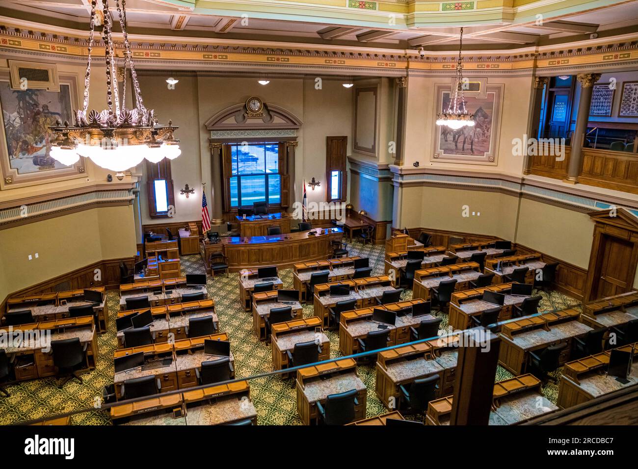 Das Verwaltungszentrum in Cheyenne, Wyoming Stockfoto
