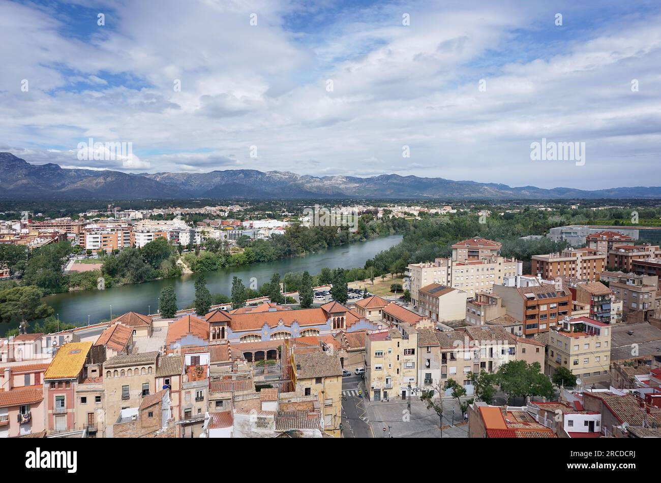 Tortosa.capital Baix Ebre.Catalonia Spanien. Stockfoto