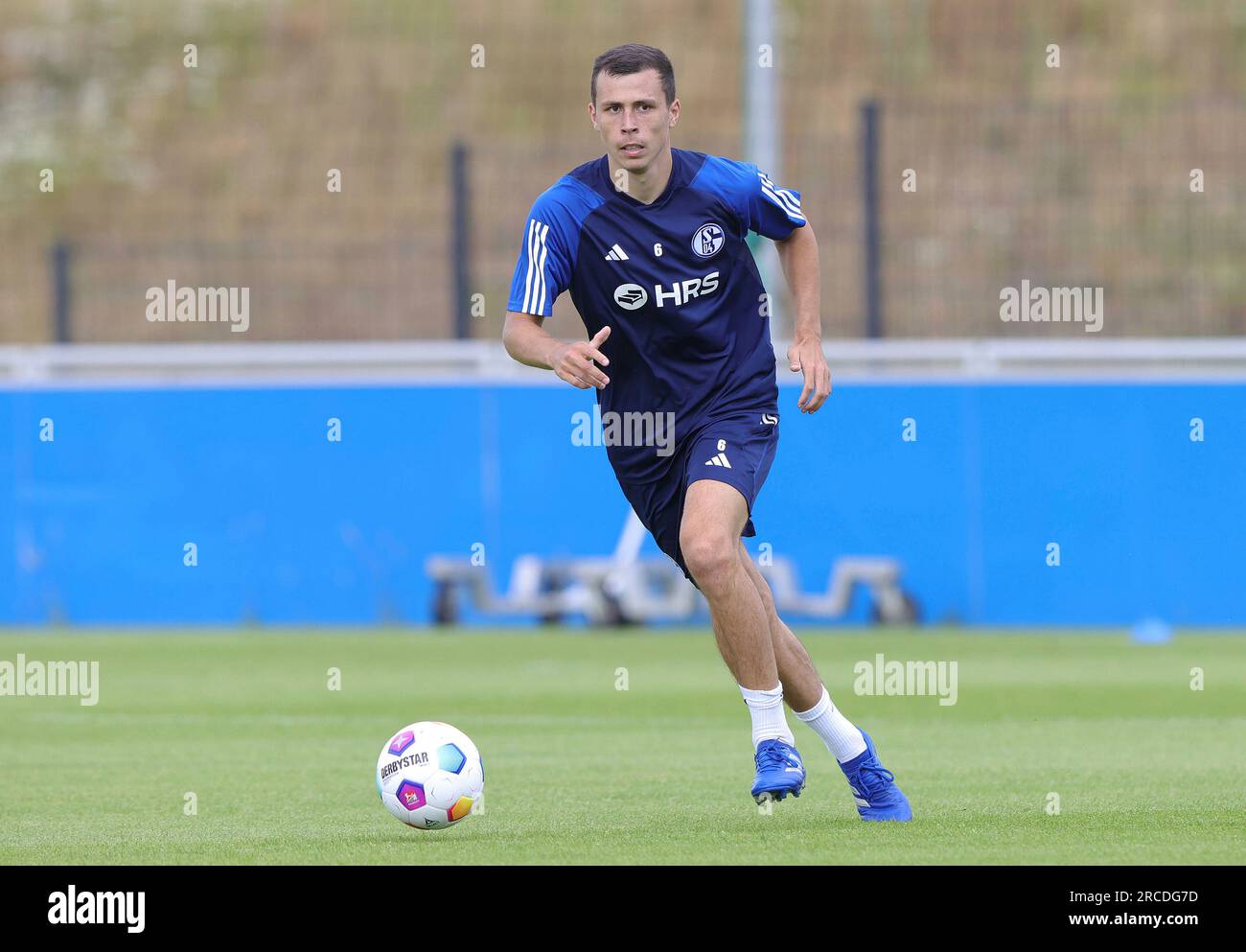 firo : 06/26/2023, Fußball, 2. Liga, 2. Bundesliga, Staffel 2023/2024, FC Schalke 04, Training, Training Start, Ron SCHALLENBERG, Einzelaktion Stockfoto