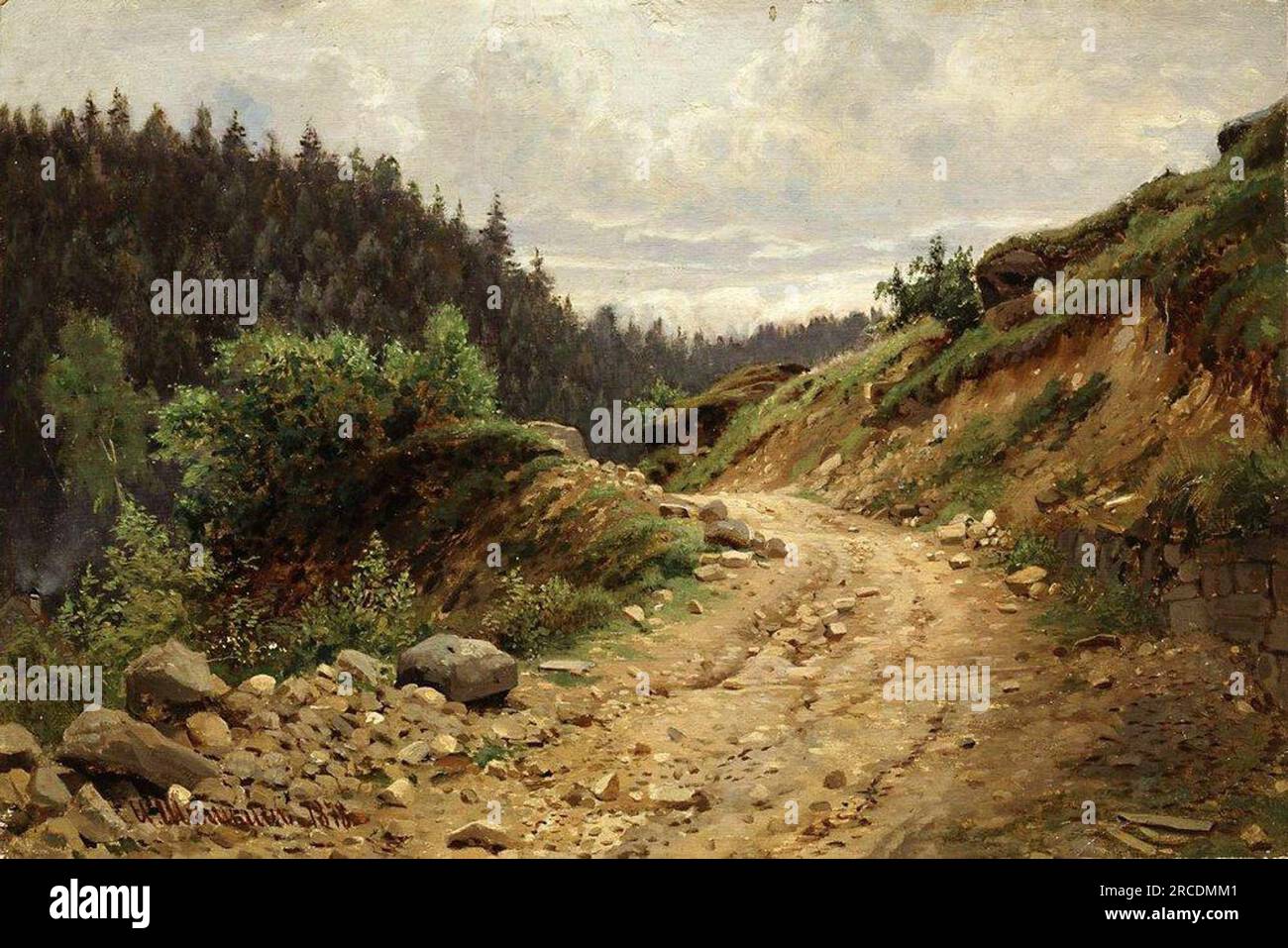 Die Straße 1878 von Ivan Shishkin Stockfoto