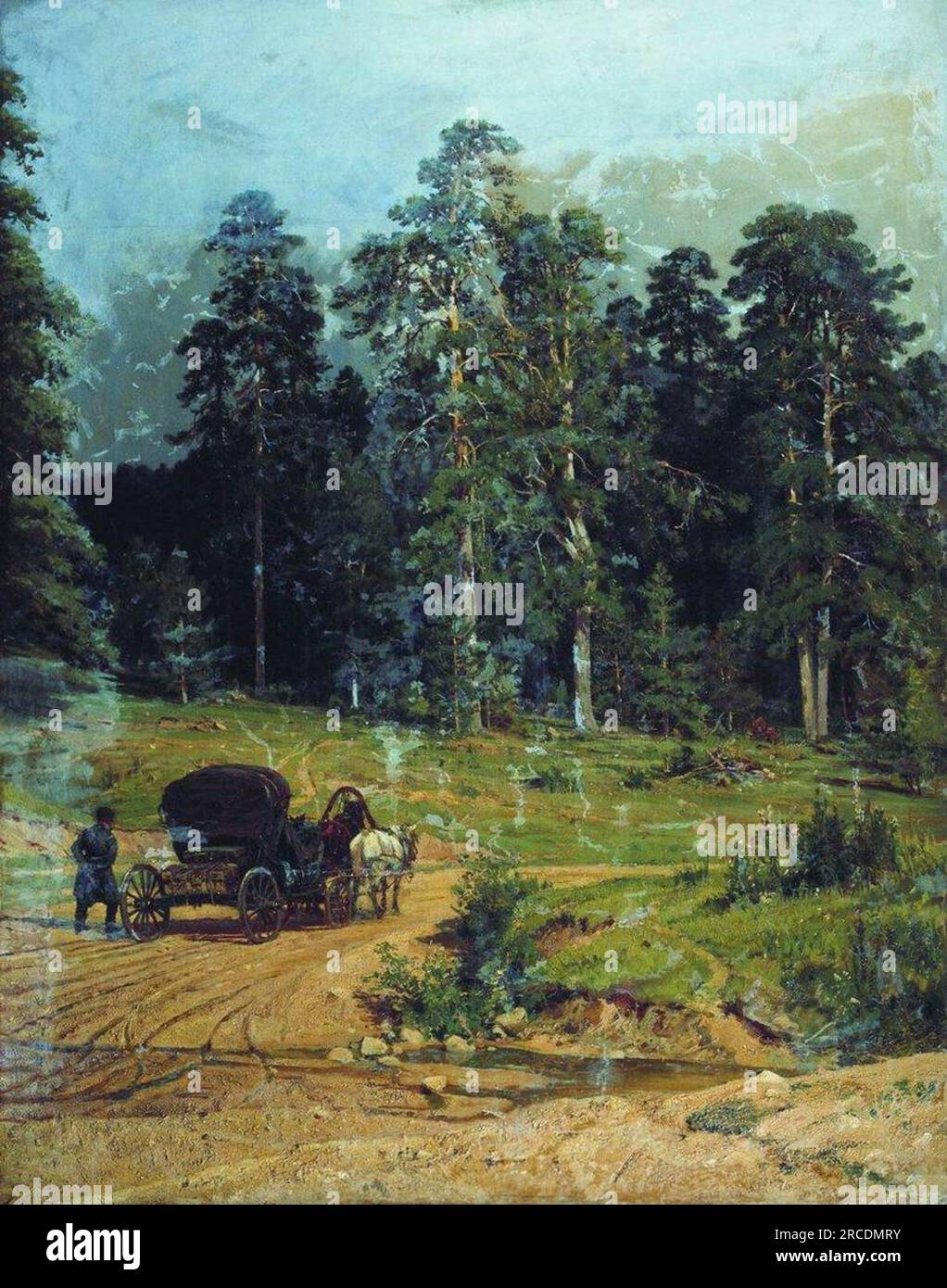 Polesye 1883 von Ivan Shishkin Stockfoto