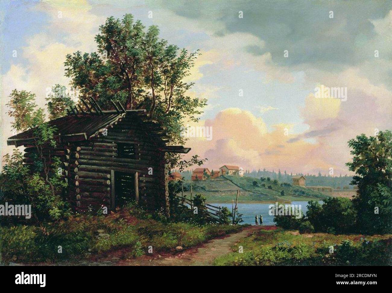 Landschaftsbild 1861 von Ivan Shishkin Stockfoto