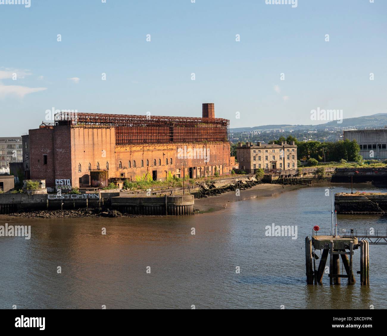 Dublin, altes Dock Stockfoto