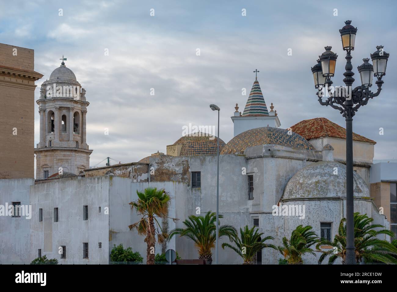Kirche des Heiligen Kreuzes (alte Kathedrale von Cadiz) - Cadiz, Andalusien, Spanien Stockfoto
