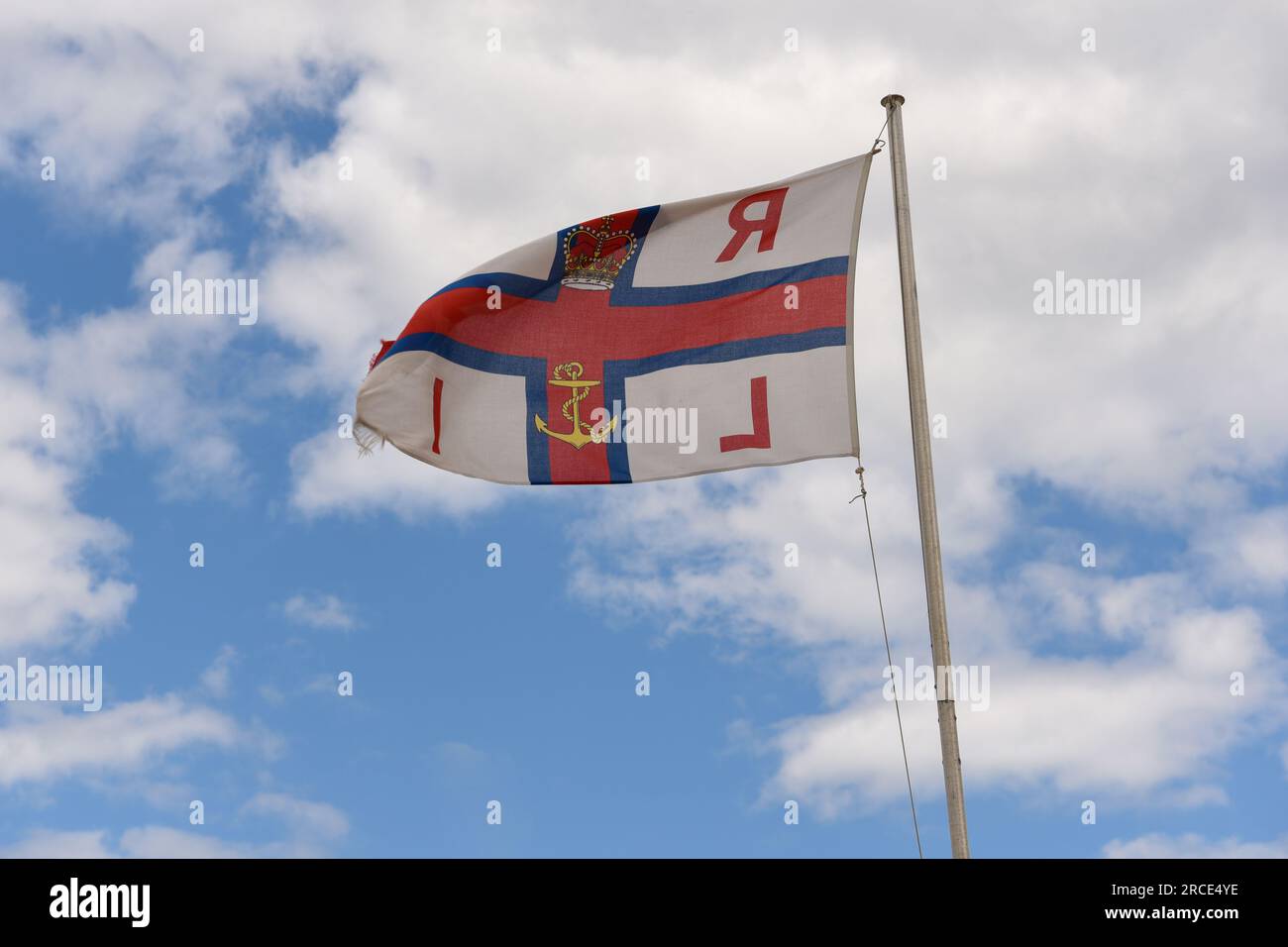 RNLI-Flagge Stockfoto