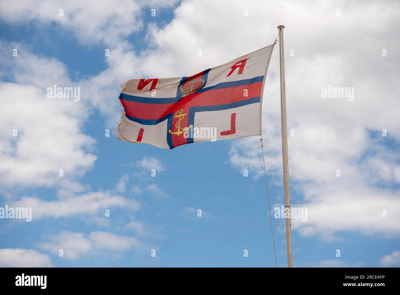 RNLI-Flagge Stockfoto