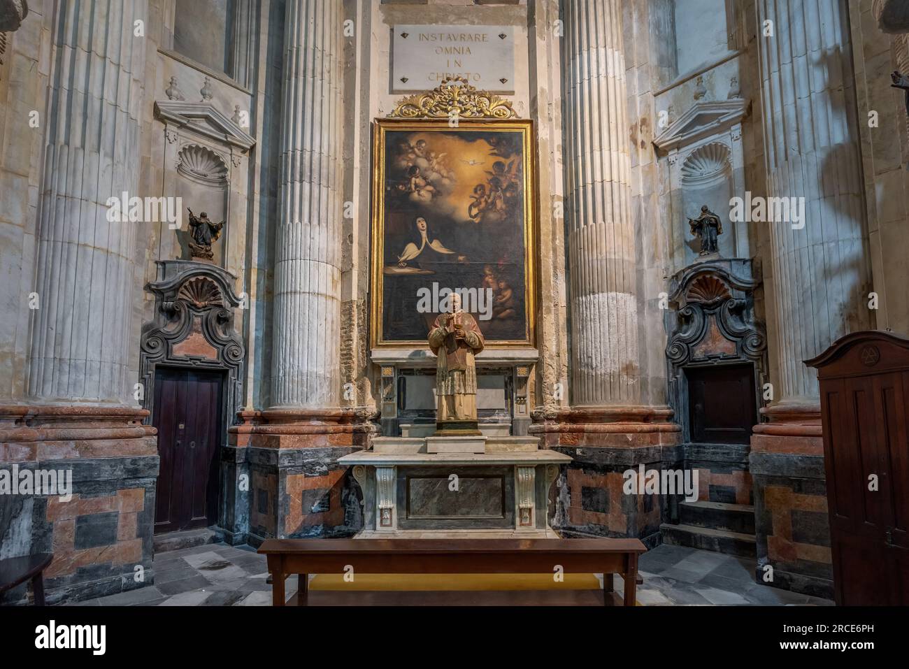 St. Pius X Chapel (San Pio X) in der Kathedrale von Cadiz - Cadiz, Andalusien, Spanien Stockfoto