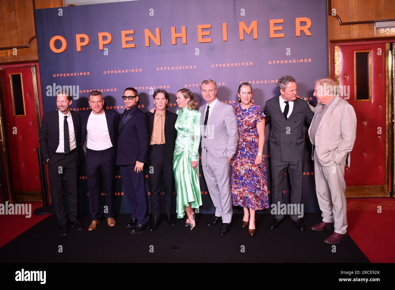 "Oppenheimer" Premiere Im Cinema Le Grand Rex Stockfoto