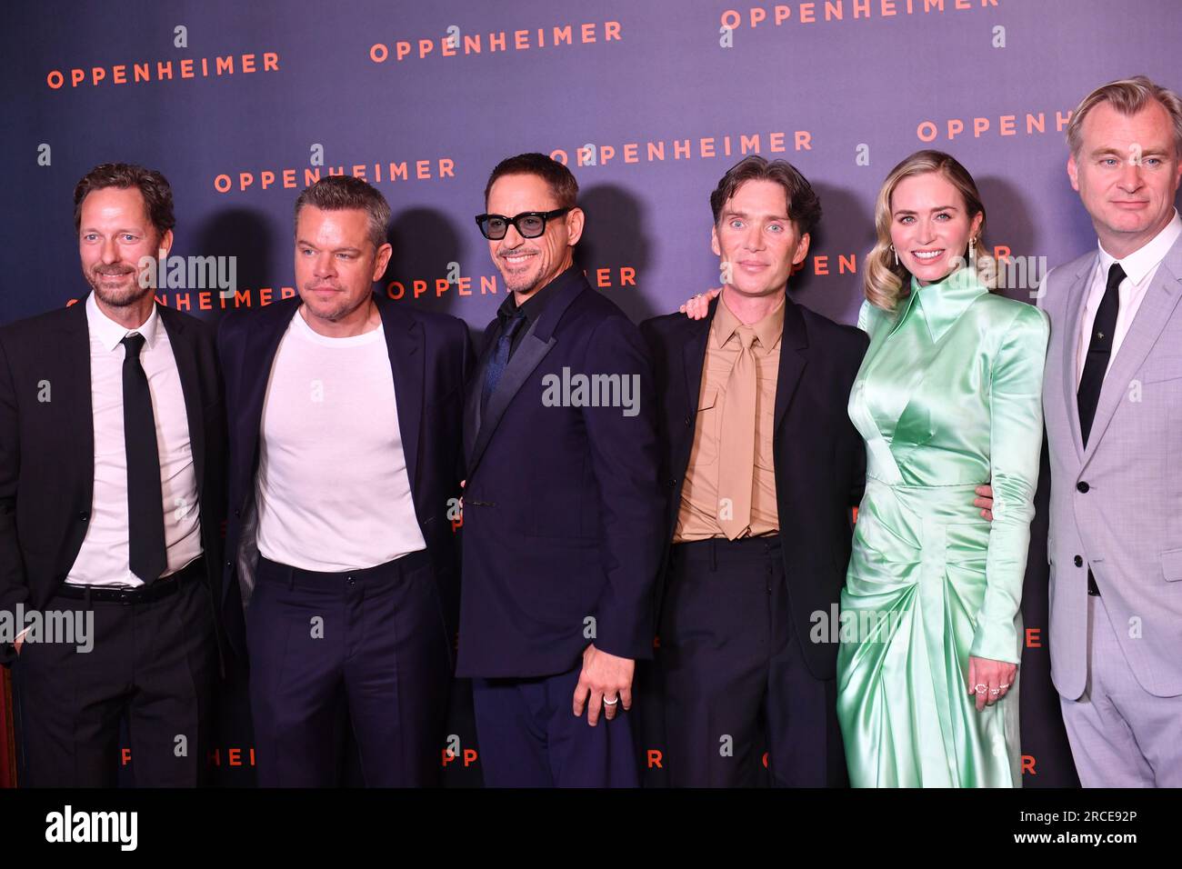"Oppenheimer" Premiere Im Cinema Le Grand Rex Stockfoto