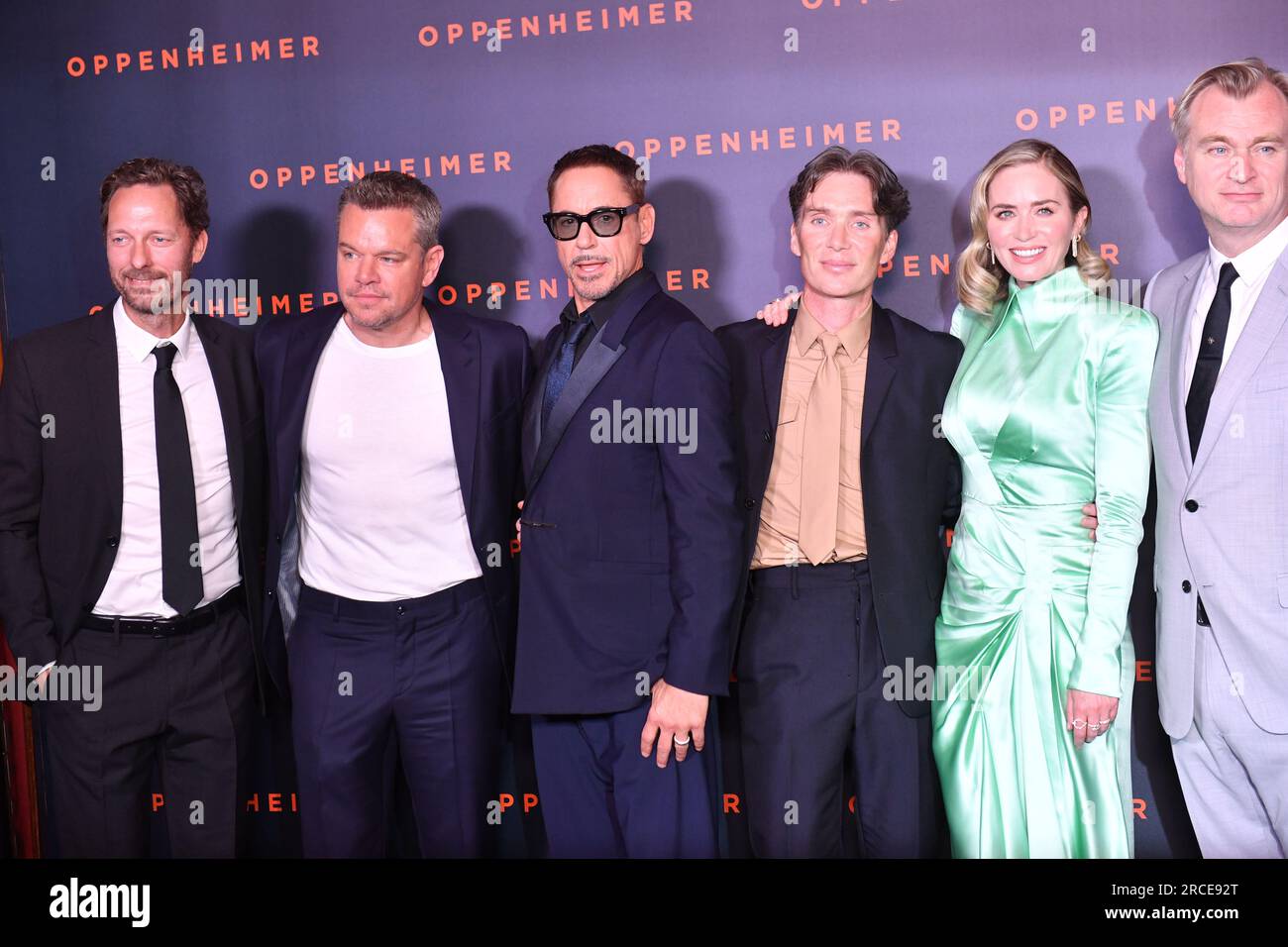 "Oppenheimer" Premiere Im Cinema Le Grand Rex Stockfoto