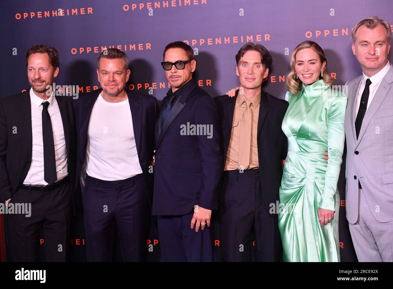 "Oppenheimer" Premiere Im Cinema Le Grand Rex Stockfoto